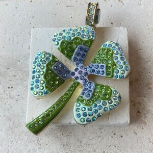 Kirks Folly Colorful Clover Pendant